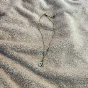 Vintage Juicy Couture Peace Necklace